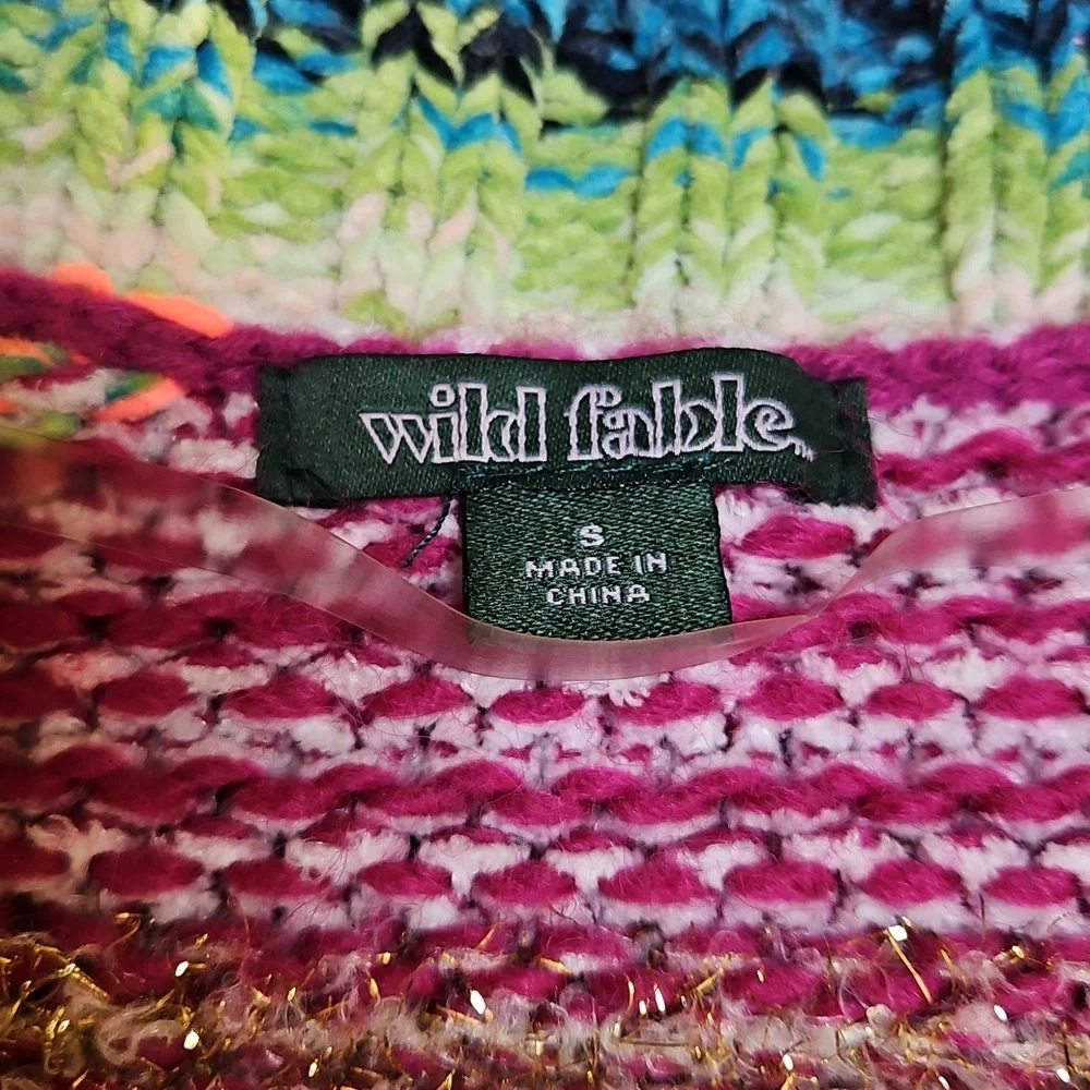 WILD FABLE Colorful Knit Cardigan - S
